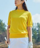 【ゼロハリバートン/ZERO HALLIBURTON】のソロテックス モックネックニット 82843 W4S9a レディースゴルフ 人気、トレンドファッション・服の通販 founy(ファニー) ファッション Fashion レディースファッション Fashion for Women トップス・カットソー Cut & Sew Tops ニット Knit Tops & Sweaters シャツ・ブラウス・オフィスカジュアル Elegant Blouses & Button-Ups ロングTシャツ・Tシャツ Longline T-Shirts & Tees カットソー・ベーシックTシャツ Cut-and-Sewn Tops / Stretch Tees & Basics おすすめ Recommended / Our Picks カットソー Cut and Sewn Top ゴルフ Golf シンプル Simple, Minimal 夏 Summer 春 Spring S/S・春夏 SS, Spring/Summer, Warm Season 洗える Machine Washable 軽量 Lightweight, Ultra Light thumbnail イエロー|ID: prp329100004862199 ipo3291000000036085251