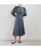【メゾンドフルール/Maison de FLEUR】の聡明な淑女のチェックワンピース 人気、トレンドファッション・服の通販 founy(ファニー) ファッション Fashion レディースファッション Fashion for Women ワンピース Dresses おすすめ Recommended / Our Picks オリエンタル Oriental Pattern ギャザー Gathered, Ruffled クラシカル Classical, Vintage-Inspired スタンド Stand Collar, Upright Stand チェック Check, Plaid, Tartan トレンド Trend, Trending Now リボン Ribbon, Bow エレガント 上品 Elegant 今季 This Season, Current Season 切替 Switching, Contrast Panel A/W・秋冬 Autumn/Winter thumbnail Gray|ID: prp329100004862203 ipo3291000000036085365