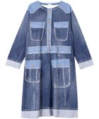 【ツモリチサト スリープ/tsumori chisato SLEEP】のツモリチサト ワンピース 長袖 ルームウェア 綿100%(本体) ミニ裏毛素材 デニム風プリント チュニック tsumori chisato SLEEP UNX558 /ワコール 人気、トレンドファッション・服の通販 founy(ファニー) ファッション Fashion レディースファッション Fashion for Women ワンピース Dresses チュニック Tunic Tops & Dresses チュニック Tunic, Long Top デニム Denim, Jeans Material 長袖 Long Sleeve, Full Sleeve パジャマ Pajamas, Sleepwear プリント Print, Printed Pattern ポケット Pocket, Pocket Detail ロング Long, Long-Length thumbnail コン|ID: prp329100004862205 ipo3291000000036085443