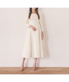【メゾンドフルール/Maison de FLEUR】の慈愛に満ちたジャカードワンピース 人気、トレンドファッション・服の通販 founy(ファニー) ファッション Fashion レディースファッション Fashion for Women ワンピース Dresses ジャカード／ジャガード Jacquard, Woven Pattern フレア Flare, Flared リボン Ribbon, Bow ロング Long, Long-Length エレガント 上品 Elegant 今季 This Season, Current Season A/W・秋冬 Autumn/Winter thumbnail Ivory|ID: prp329100004862206 ipo3291000000036085466