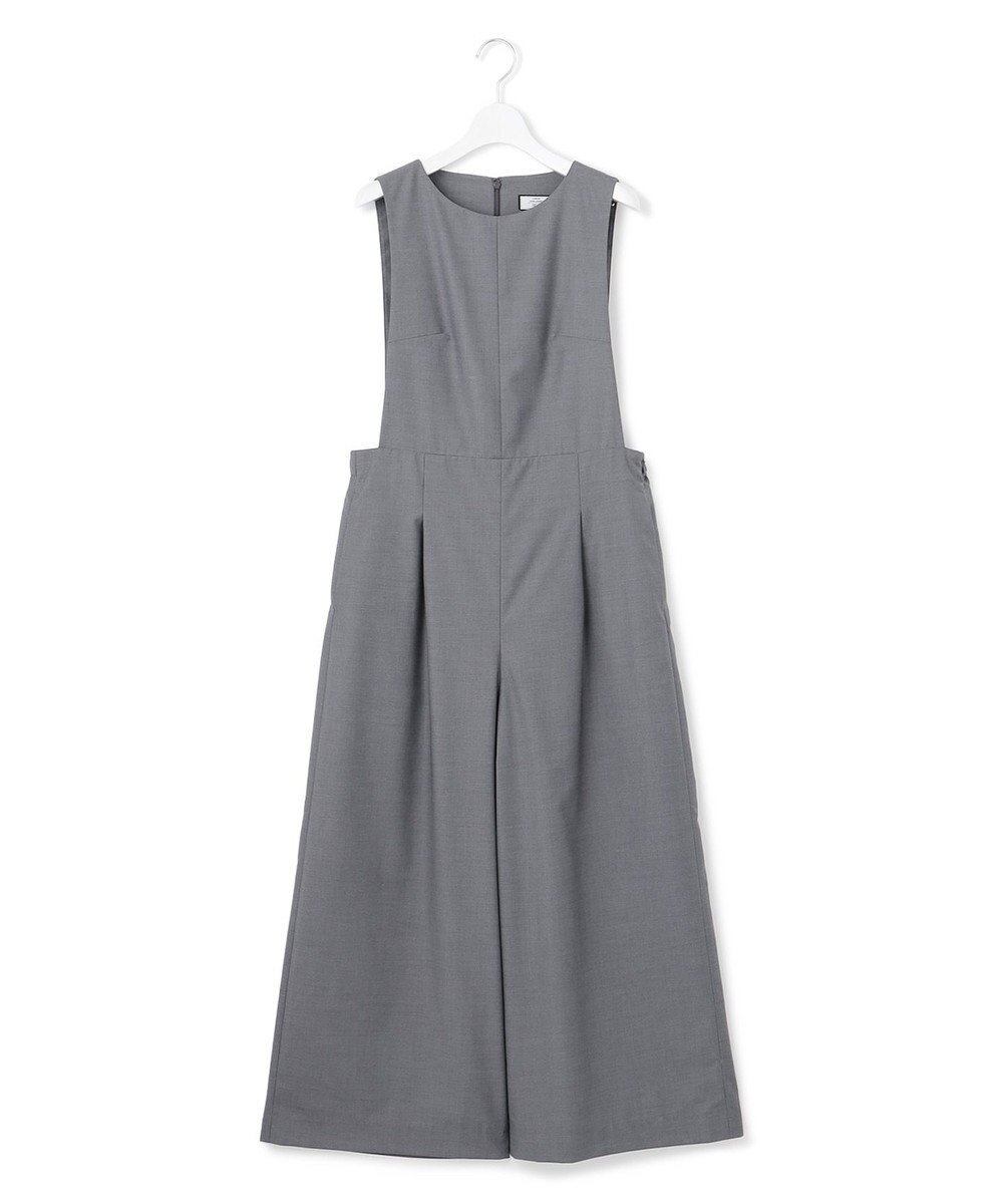 【ジェイプレスヨークストリート/J.PRESS YORK STREET】の【WOMEN】ポリエステルレーヨンツイル オールインワン インテリア・キッズ・メンズ・レディースファッション・服の通販 founy(ファニー) 　ファッション　Fashion　レディースファッション　Fashion for Women　ワンピース　Dresses　オールインワン・ワンピース　Dresses and Jumpsuits　サロペット&オールインワン　Dungarees & Jumpsuit Styles　オケージョン　Occasion Wear　ワイド　Wide, Wide Fit　夏　Summer　定番　Standard, Basic Item　春　Spring　S/S・春夏　SS, Spring/Summer, Warm Season　グレー系|ID: prp329100004862218 ipo3291000000036085820