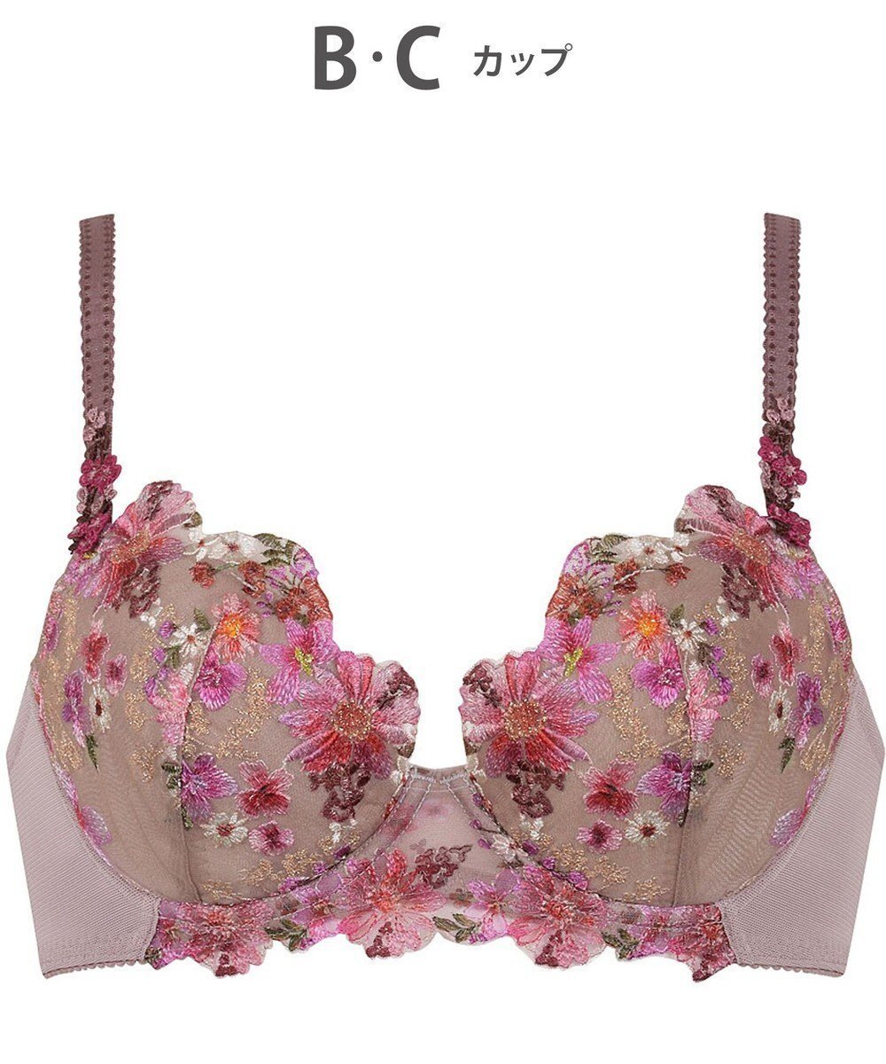 【ウィング/Wing】のブラジャー Wing Lesiage サイドすっきり しっかりフィット 【2850シリーズ】 パッド有 ブラ PB2850 ウイング/ワコール インテリア・キッズ・メンズ・レディースファッション・服の通販 founy(ファニー) 　ファッション　Fashion　レディースファッション　Fashion for Women　アンダー　Underwear Essentials　フィット　Fit, Slim Fit　ブラジャー　Bra, Lingerie　プリント　Print, Printed Pattern　レース　Lace, Lace Fabric　ワイヤー　Wire, Wired Bra　ラズベリー|ID: prp329100004862232 ipo3291000000036086224