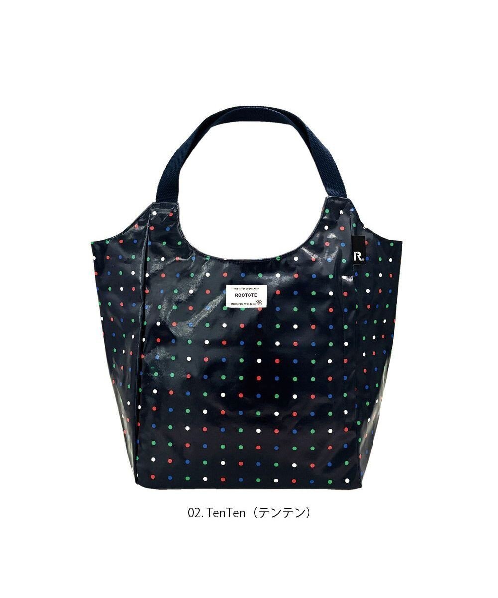 【ルートート/ROOTOTE】の1022【肩掛け】EU.ラウンド.ラミネート-P インテリア・キッズ・メンズ・レディースファッション・服の通販 founy(ファニー) 　ファッション　Fashion　レディースファッション　Fashion for Women　バッグ　Bags　カメラ　Camera Accessories　スマホ　Smartphone, Mobile Device　ドット　Polka Dot, Dot Pattern　プリント　Print, Printed Pattern　ボックス　Boxy, Box Shape　ポケット　Pocket, Pocket Detail　ポーチ　Pouch, Small Case　モチーフ　Motif, Design Theme　ラウンド　Round, Round Neck　ランダム　Random, Irregular　新作・新入荷　New Arrivals / New In　02:テンテン|ID: prp329100004862235 ipo3291000000036086360