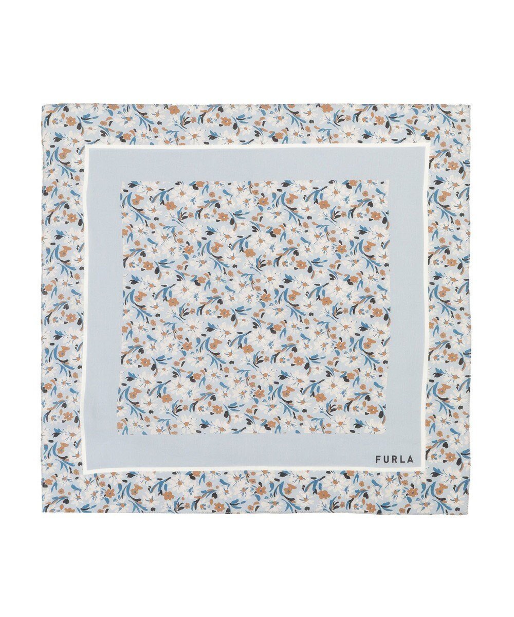 【ムーンバット/MOONBAT】のフルラ (FURLA) コットンプチスカーフ 50cm×50cm インテリア・キッズ・メンズ・レディースファッション・服の通販 founy(ファニー) 　ファッション　Fashion　レディースファッション　Fashion for Women　イタリア　Italy　エレガント 上品　Elegant　コレクション　Collection, Seasonal Line　スカーフ　Scarf, Neckwear　バンダナ　Bandana, Head Scarf　パターン　Pattern, Design Print　フラワー　Flower, Floral　おすすめ　Recommended / Our Picks　グレー|ID: prp329100004862238 ipo3291000000036086398