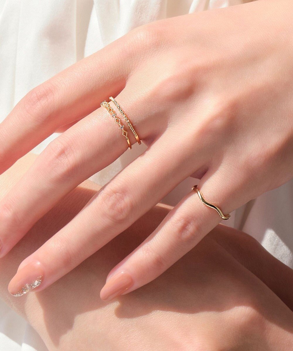 【フィービィー/phoebe】のフェミニンプレイスドビジューセットリング ゴールド インテリア・キッズ・メンズ・レディースファッション・服の通販 founy(ファニー) ファッション Fashion レディースファッション Fashion for Women アクセサリー Fashion Accessories シンプル Simple, Minimal ビジュー Bijou, Jewel-like Accent ローズ Rose, Rose Motif エレガント 上品 Elegant ゴールド|ID: prp329100004862241 ipo3291000000036086483