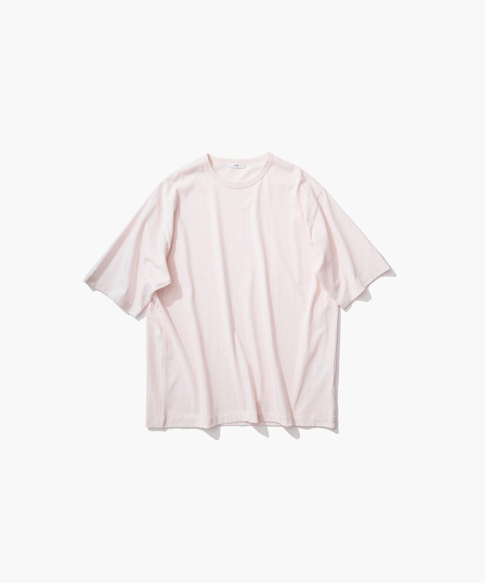 【エイトン/ATON】のDRY COTTON JERSEY クルーネックTシャツ - UNISEX インテリア・キッズ・メンズ・レディースファッション・服の通販 founy(ファニー) 　ファッション　Fashion　レディースファッション　Fashion for Women　トップス・カットソー　Cut & Sew Tops　シャツ・ブラウス・オフィスカジュアル　Elegant Blouses & Button-Ups　ロングTシャツ・Tシャツ　Longline T-Shirts & Tees　カットソー・ベーシックTシャツ　Cut-and-Sewn Tops / Stretch Tees & Basics　ユニセックス　Unisex, Genderless　インナー　Innerwear　カットソー　Cut and Sewn Top　ジャケット　Jacket, Outerwear　スリーブ　Sleeve, Long Sleeve / Short Sleeve　セーター　Sweater, Knitwear　モックネック　Mock Neck, Short Turtleneck　リラックス　Relax, Relaxed Fit　ロング　Long, Long-Length　半袖　Short Sleeve, Half Sleeve　吸水　Absorbent, Quick-Dry　夏　Summer　S/S・春夏　SS, Spring/Summer, Warm Season　A/W・秋冬　Autumn/Winter　PINK|ID: prp329100004862263 ipo3291000000036086903