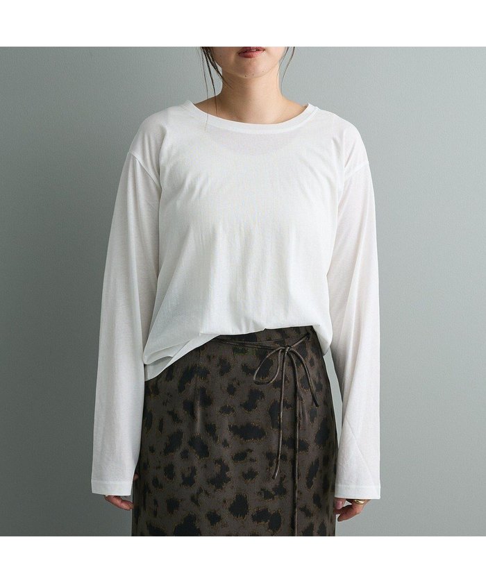 【クラフトスタンダードブティック/CRAFT STANDARD BOUTIQUE】のシアー天竺プルオーバー インテリア・キッズ・メンズ・レディースファッション・服の通販 founy(ファニー) https://founy.com/ ファッション Fashion レディースファッション Fashion for Women トップス・カットソー Cut & Sew Tops シャツ・ブラウス・オフィスカジュアル Elegant Blouses & Button-Ups ロングTシャツ・Tシャツ Longline T-Shirts & Tees カジュアルプルオーバー・ニットトップス Pullovers & Knit Tops / Casual Pullovers カットソー・ベーシックTシャツ Cut-and-Sewn Tops / Stretch Tees & Basics インナー Innerwear カットソー Cut and Sewn Top キャミワンピース Cami Dress, Slip Dress シアー Sheer, See-Through シンプル Simple, Minimal スラックス Slacks, Dress Pants デニム Denim, Jeans Material トレンド Trend, Trending Now 定番 Standard, Basic Item バランス Balance, Style Balance パープル Purple, Violet ベスト Vest, Waistcoat ポケット Pocket, Pocket Detail ロング Long, Long-Length ワイド Wide, Wide Fit A/W・秋冬 Autumn/Winter エレガント 上品 Elegant |ID: prp329100004862272 ipo3291000000036087177