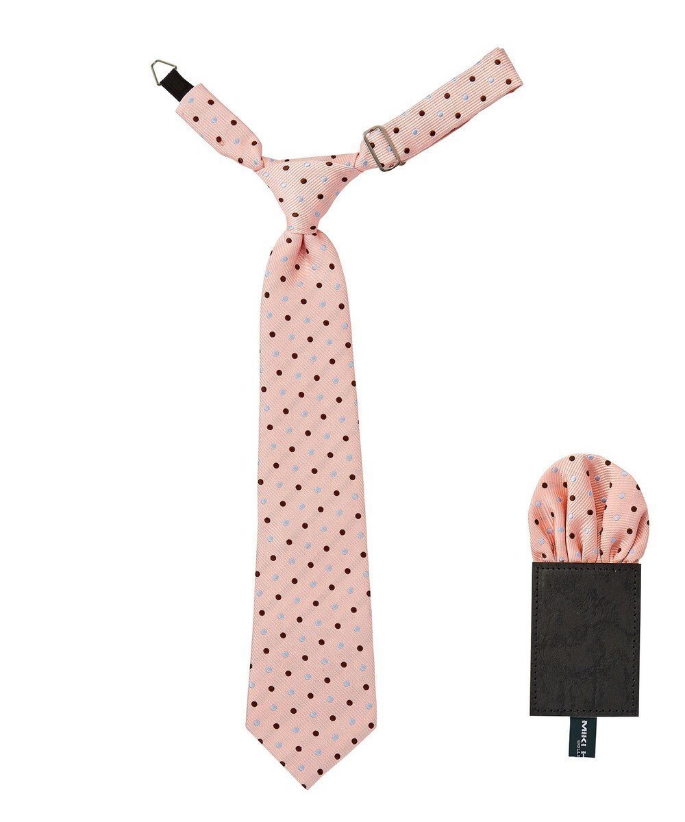 【ミキハウスホットビスケッツ/MIKI HOUSE HOT BISCUITS / KIDS】の【ミキハウス】 ドット柄ネクタイ(ポケットチーフ付) インテリア・キッズ・メンズ・レディースファッション・服の通販 founy(ファニー) ファッション Fashion キッズファッション Fashion for Kids ストライプ Stripe, Striped Pattern スーツ Suit, Formalwear セレモニー Ceremony ドット Polka Dot, Dot Pattern パーティ Party, Party Style フォーマル Formal, Dressy ポケット Pocket, Pocket Detail 入学式 Entrance Ceremony 水玉 Polka Dot, Dot Pattern 結婚式 Wedding ピンク|ID: prp329100004862457 ipo3291000000036111568