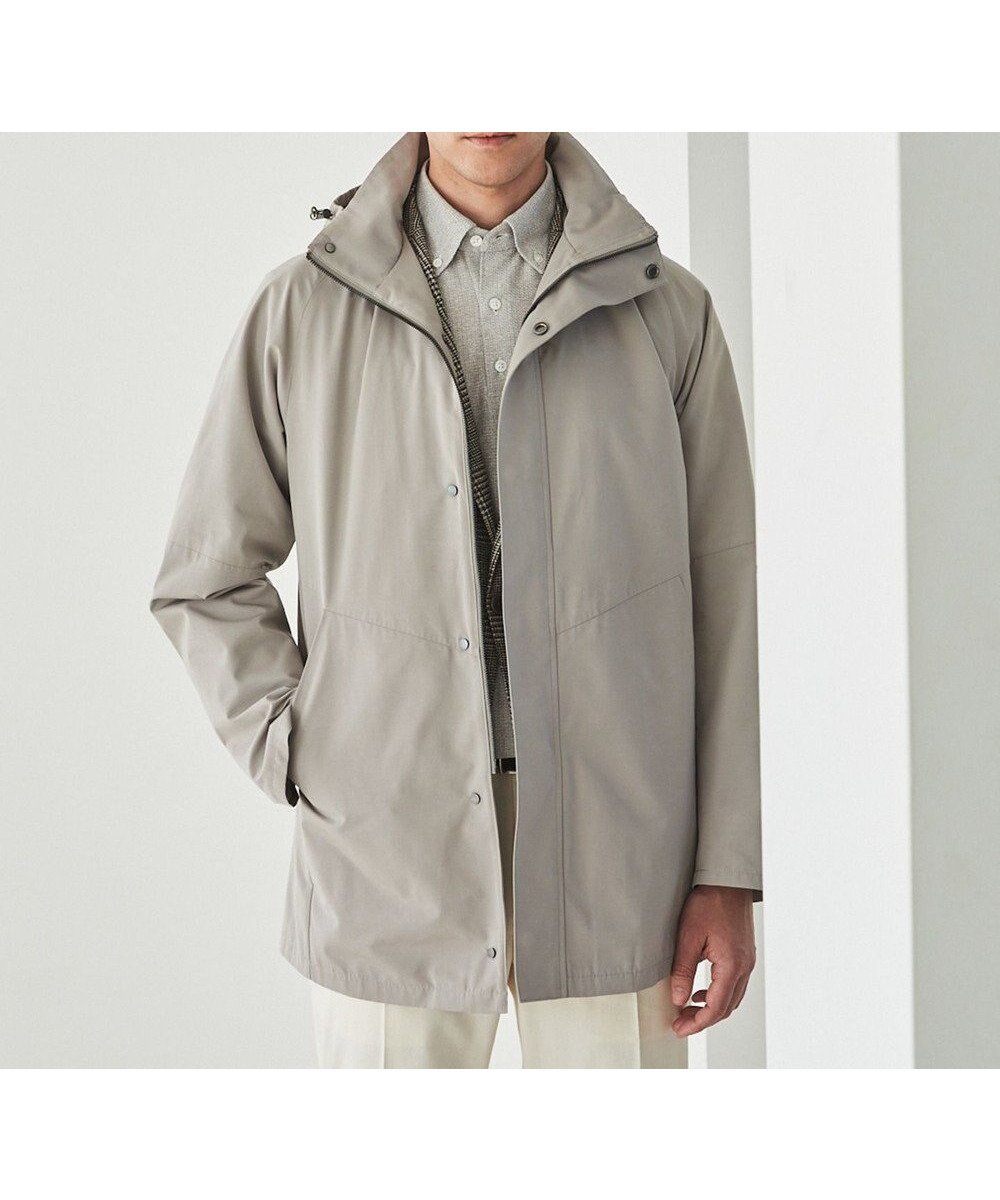 【五大陸/gotairiku / MEN】のダウンライナー装着可【仕事で着用可】コットンポリエステル スプリングブルゾン(25年モデル) インテリア・キッズ・メンズ・レディースファッション・服の通販 founy(ファニー) 　ファッション　Fashion　メンズファッション　Fashion for Men　アウター　Men's Coats Outerwear　ブルゾンジャケット / カジュアルアウター　Bomber Jackets & Blousons　インナー　Innerwear　シンプル　Simple, Minimal　ジャケット　Jacket, Outerwear　スプリング　Spring, Spring Collection　スーツ　Suit, Formalwear　ダウン　Down, Puffer　ドレス　Dress, One-Piece　ブルゾン　Blouson, Bomber Jacket　ライナー　Liner, Inner Layer　レギュラー　Regular, Standard Fit　人気　Popular, Best Seller　ビジネス 仕事 通勤　Business / Work / Commuting　夏　Summer　定番　Standard, Basic Item　春　Spring　S/S・春夏　SS, Spring/Summer, Warm Season　A/W・秋冬　Autumn/Winter　ベージュ系|ID: prp329100004862461 ipo3291000000036111631