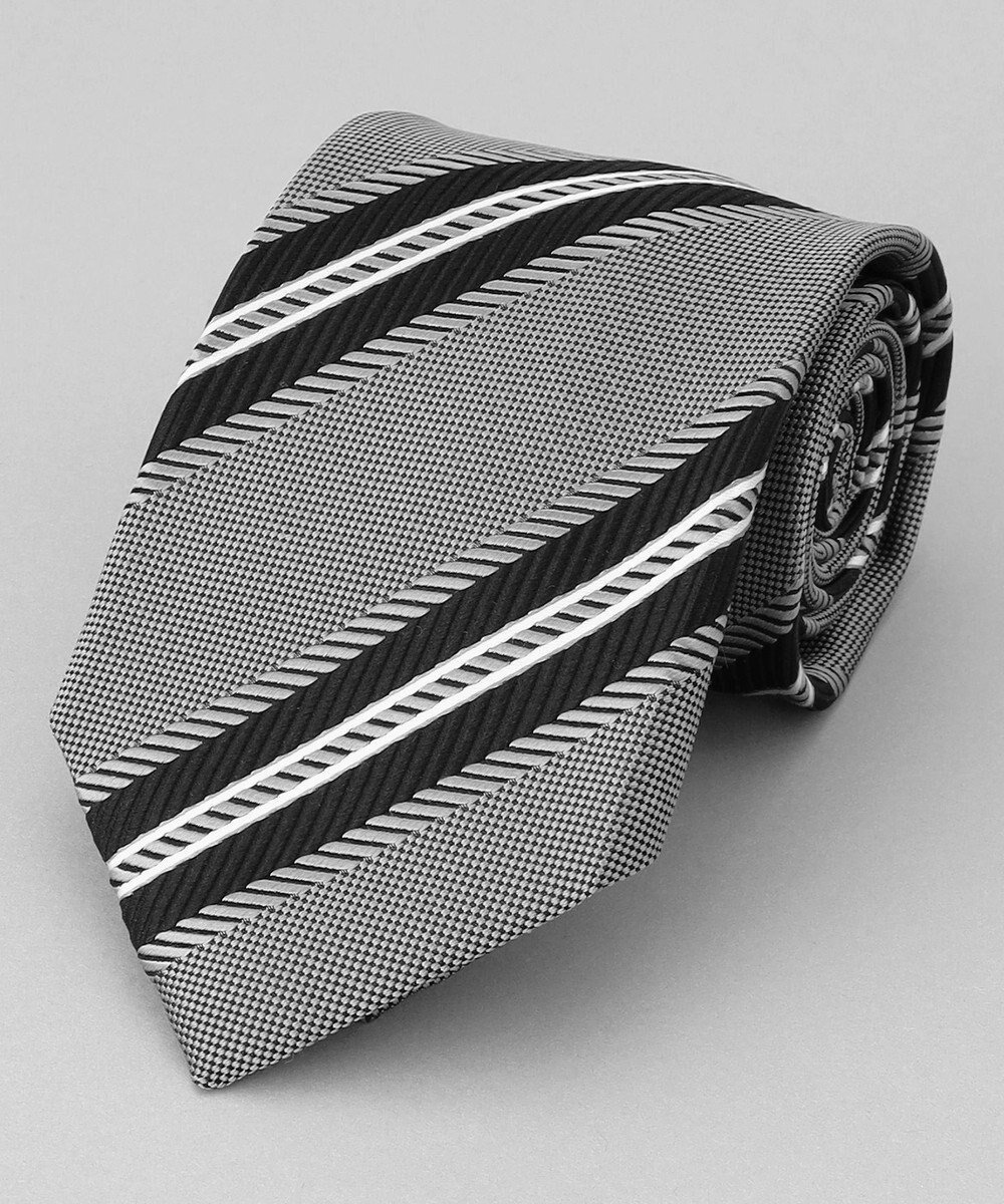 【五大陸/gotairiku / MEN】のGOTAIRIKU別注【日本製】シルク ネクタイ_レジメンタル インテリア・キッズ・メンズ・レディースファッション・服の通販 founy(ファニー) ファッション Fashion メンズファッション Fashion for Men コレクション Collection, Seasonal Line シルク Silk, 100% Silk シンプル Simple, Minimal スーツ Suit, Formalwear 別注 Limited Edition, Custom Order モダン Modern, Contemporary A/W・秋冬 Autumn/Winter 日本製 Made In Japan グレー系1|ID: prp329100004862493 ipo3291000000036112284