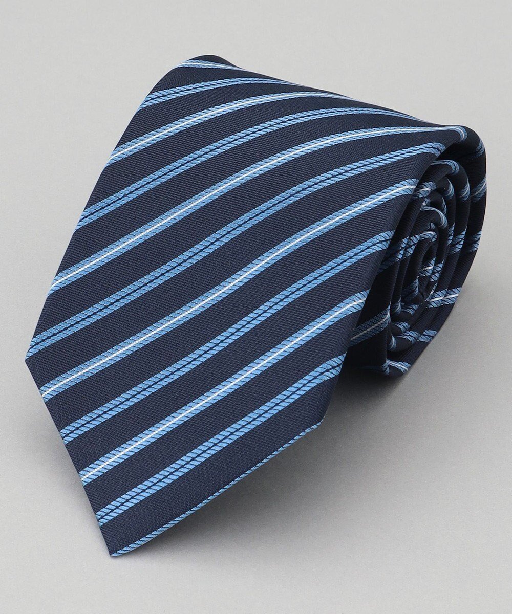 【五大陸/gotairiku / MEN】のGOTAIRIKU別注【MANTERO/マンテロ】ネクタイ_ストライプ インテリア・キッズ・メンズ・レディースファッション・服の通販 founy(ファニー) 　ファッション　Fashion　メンズファッション　Fashion for Men　イタリア　Italy　シンプル　Simple, Minimal　ジャカード／ジャガード　Jacquard, Woven Pattern　ストライプ　Stripe, Striped Pattern　スーツ　Suit, Formalwear　プリント　Print, Printed Pattern　別注　Limited Edition, Custom Order　モダン　Modern, Contemporary　ネイビー系1|ID: prp329100004862501 ipo3291000000036112440