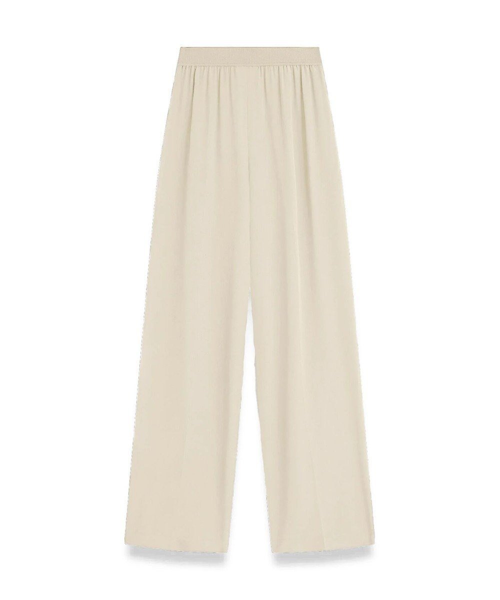 【ジョゼフ/JOSEPH】のクレープ ド ソワ ワイドトラウザーズ インテリア・キッズ・メンズ・レディースファッション・服の通販 founy(ファニー) 　ファッション　Fashion　レディースファッション　Fashion for Women　パンツ　Pants & Trousers　シルク　Silk, 100% Silk　ドレープ　Drape, Draping Fabric　ポケット　Pocket, Pocket Detail　ワイド　Wide, Wide Fit　定番　Standard, Basic Item　A/W・秋冬　Autumn/Winter　軽量　Lightweight, Ultra Light　Oat|ID: prp329100004862514 ipo3291000000036112742