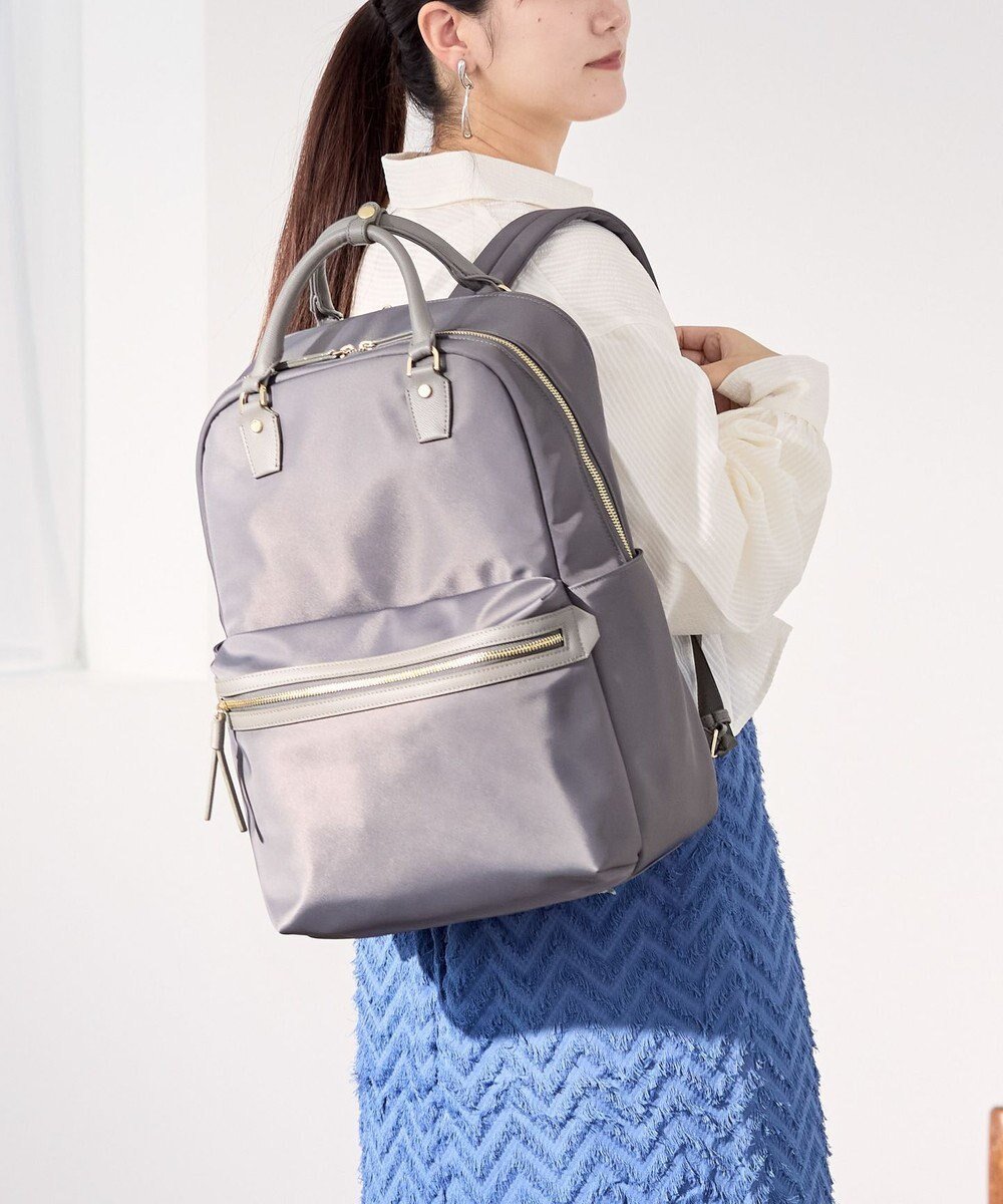 【エースバッグズアンドラゲッジ/ACE BAGS & LUGGAGE】のace. ラポルテム ビジネスリュック 2気室 B4 15.6インチPC収納 25L 68522 エース インテリア・キッズ・メンズ・レディースファッション・服の通販 founy(ファニー) 　ファッション　Fashion　レディースファッション　Fashion for Women　バッグ　Bags　クッション　Cushion, Throw Pillow　傘　Umbrella, Parasol　ストライプ　Stripe, Striped Pattern　スマート　Smart, Elegant　スーツ　Suit, Formalwear　セットアップ　Set-Up, Coordinated Outfit　ダブル　Double, Double-Breasted　フロント　Front, Front Design　ポケット　Pocket, Pocket Detail　ポーチ　Pouch, Small Case　モバイル　Mobile, Smartphone　リュック　Backpack, Rucksack　ループ　Loop, Loop Knit　ワーク　Workwear, Utility Style　再入荷　Restock / Back in Stock　おすすめ　Recommended / Our Picks　スーツケース キャリーケース　Suitcase / Carry Case　ビジネス 仕事 通勤　Business / Work / Commuting　グレー|ID: prp329100004862516 ipo3291000000036112957