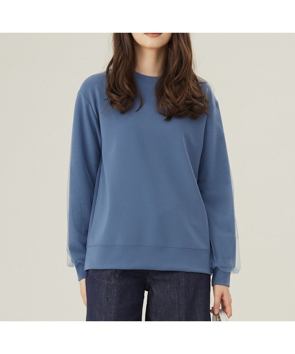 【自由区/JIYU-KU】の【カタログ掲載・洗える】マットストレッチダンボール スウェット インテリア・キッズ・メンズ・レディースファッション・服の通販 founy(ファニー) ファッション Fashion レディースファッション Fashion for Women トップス・カットソー Cut & Sew Tops レディースパーカー・カジュアルフーディー Casual Hoodies & Sweatshirts スウェット・クルーネックトップス Sweatshirts & Crewnecks / Relaxed Fit Sweat Tops なめらか Smooth, Silky Texture エレガント 上品 Elegant コンシャス Conscious, Bodycon シアー Sheer, See-Through スウェット / スエット Sweatshirt, Sweatwear チュール Tulip, Tulip Motif デニム Denim, Jeans Material フレア Flare, Flared リラックス Relax, Relaxed Fit 洗える Machine Washable A/W・秋冬 Autumn/Winter ブルー|ID: prp329100004862517 ipo3291000000036112969