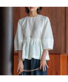 【23区/NIJYUSANKU】の【一部店舗限定/洗える】プレザンスジャカード ペプラム ブラウス 人気、トレンドファッション・服の通販 founy(ファニー) ファッション Fashion レディースファッション Fashion for Women トップス・カットソー Cut & Sew Tops シャツ・ブラウス・オフィスカジュアル Elegant Blouses & Button-Ups イエロー Yellow 洗える Machine Washable ギャザー Gathered, Ruffled ジャカード／ジャガード Jacquard, Woven Pattern スリーブ Sleeve, Long Sleeve / Short Sleeve ペプラム Peplum, Flared Hem ランダム Random, Irregular A/W・秋冬 Autumn/Winter 冬 Winter / This Winter 2024年 2024 エレガント 上品 Elegant 2024-2025秋冬・A/W Autumn/Winter 2024–25 AW24–25 thumbnail ホワイト系|ID: prp329100004862522 ipo3291000000036113065