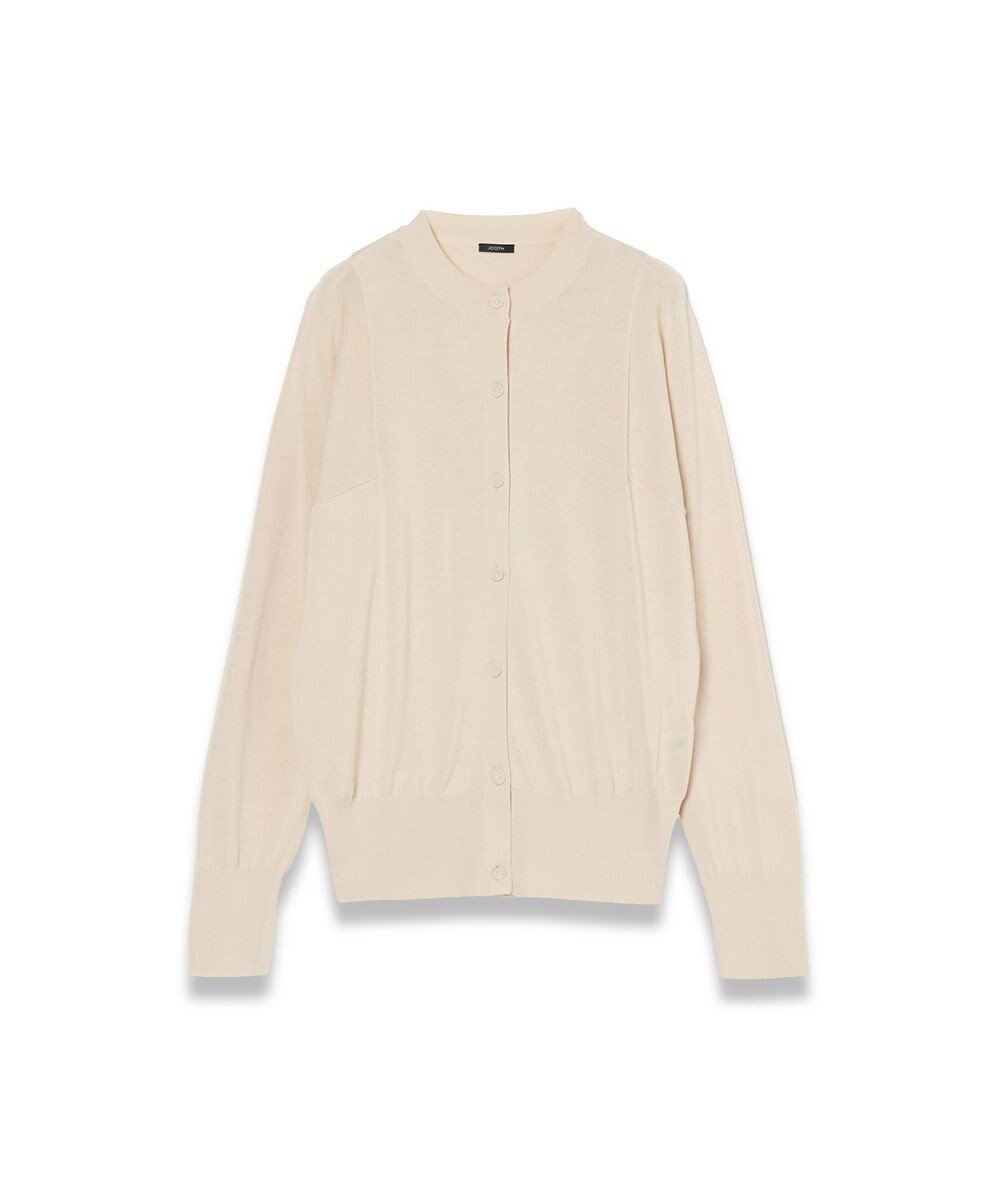 【ジョゼフ/JOSEPH】の【WEB OUTLET限定・洗える】コットンシルクリブ カーディガン インテリア・キッズ・メンズ・レディースファッション・服の通販 founy(ファニー) ファッション Fashion レディースファッション Fashion for Women トップス・カットソー Cut & Sew Tops カーディガン・羽織り Layered Style Cardigans アウトレット Outlet / Clearance カーディガン Cardigan, Knitwear シルク Silk, 100% Silk 夏 Summer 春 Spring S/S・春夏 SS, Spring/Summer, Warm Season 洗える Machine Washable Ivory|ID: prp329100004862527 ipo3291000000036113188
