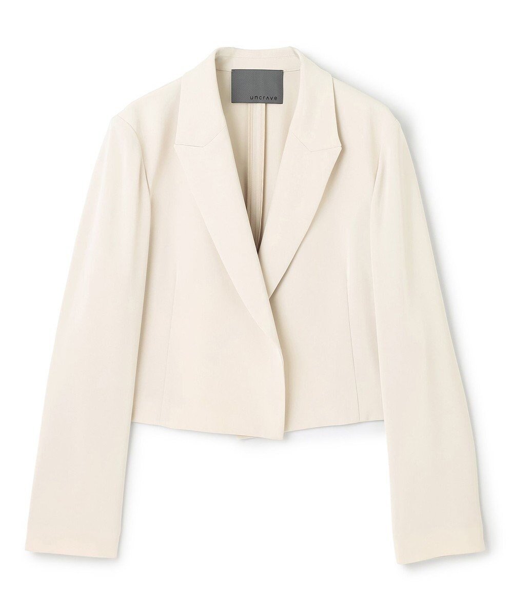 【アンクレイヴ/uncrave】のクールタッチツイル ショートジャケット インテリア・キッズ・メンズ・レディースファッション・服の通販 founy(ファニー) 　ファッション　Fashion　レディースファッション　Fashion for Women　アウター　Coat / Outerwear Collection　レディースジャケット・軽アウター　Jackets　テーラードジャケット / 通勤・きれいめスタイル　Tailored Jackets & Blazers　春　Spring　カーディガン　Cardigan, Knitwear　ショート　Short, Short Length　ジャケット　Jacket, Outerwear　ストレッチ　Stretch, Stretchy Fabric　ストレート　Straight, Straight Cut　スリット　Slit, Slit Detail　セットアップ　Set-Up, Coordinated Outfit　ツイル　Twist, Twisted Detail　トレンド　Trend, Trending Now　ノースリーブ　Sleeveless, No-Sleeve　マニッシュ　Mannish, Boyish　S/S・春夏　SS, Spring/Summer, Warm Season　おすすめ　Recommended / Our Picks　夏　Summer　グレージュ|ID: prp329100004862529 ipo3291000000036113220