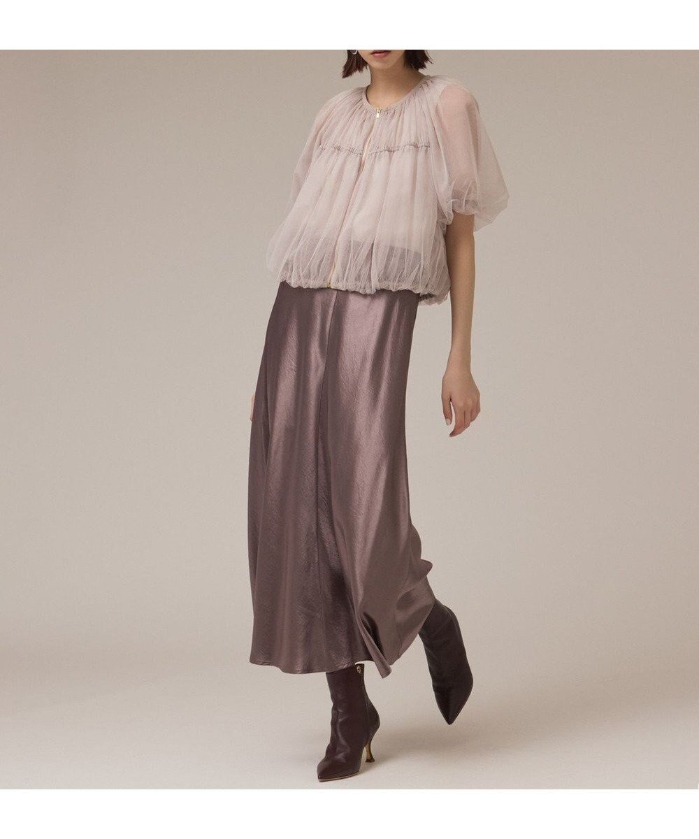 【グレース コンチネンタル/GRACE CONTINENTAL】のチュールシアーブルゾン 人気、トレンドファッション・服の通販 founy(ファニー) ファッション Fashion レディースファッション Fashion for Women アウター Coat / Outerwear Collection レディースジャケット・軽アウター Jackets ブルゾンジャケット・スポーティアウター Blouson Jackets ギャザー Gathered, Ruffled シアー Sheer, See-Through ジャケット Jacket, Outerwear スマート Smart, Elegant スリーブ Sleeve, Long Sleeve / Short Sleeve チュール Tulip, Tulip Motif ハーフ Half, Half-Length フェミニン Feminine, Girly フロント Front, Front Design ブルゾン Blouson, Bomber Jacket エレガント 上品 Elegant 夏 Summer 春 Spring S/S・春夏 SS, Spring/Summer, Warm Season other-1|ID: prp329100004862538 ipo3291000000036113405