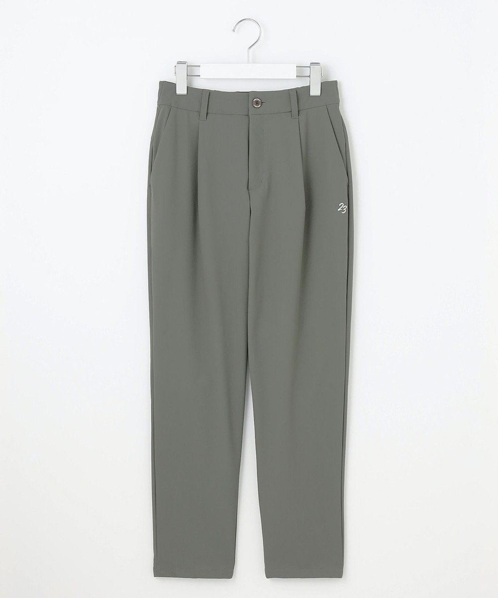 【23区 ゴルフ/NIJYUSANKU GOLF】の【WOMEN】【接触冷感/UVケア/ストレッチ】タック テーパードパンツ インテリア・キッズ・メンズ・レディースファッション・服の通販 founy(ファニー) 　ファッション　Fashion　レディースファッション　Fashion for Women　パンツ　Pants & Trousers　ゴルフ　Golf　ストレッチ　Stretch, Stretchy Fabric　テーパード　Tapered, Tapered Pants　ベーシック　Basic, Essential　ラウンド　Round, Round Neck　夏　Summer　旅行　Travel　春　Spring　S/S・春夏　SS, Spring/Summer, Warm Season　カーキ系|ID: prp329100004862559 ipo3291000000036114154