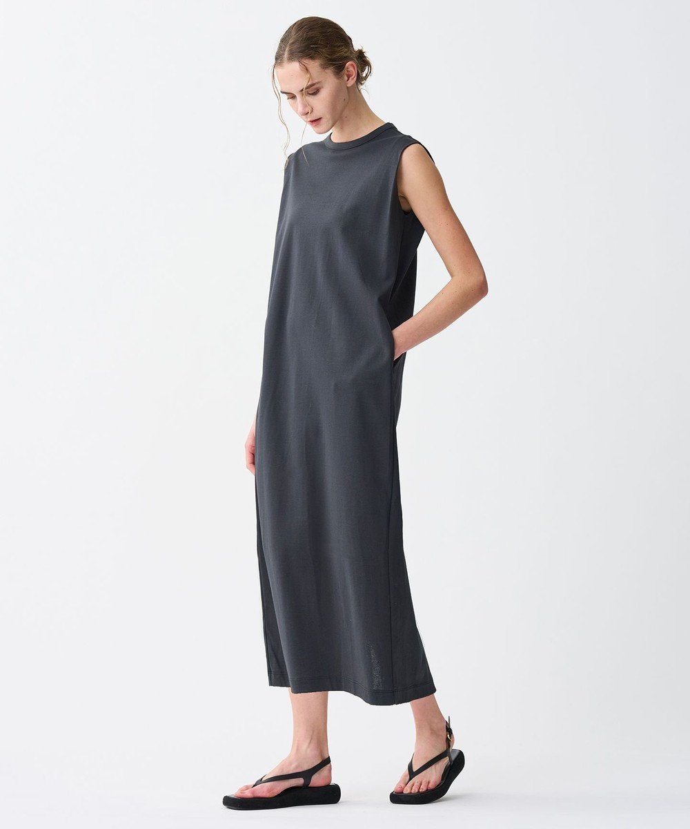 【アンクレイヴ/uncrave】のダブルフェイスジャージー ワンピース インテリア・キッズ・メンズ・レディースファッション・服の通販 founy(ファニー) 　ファッション　Fashion　レディースファッション　Fashion for Women　ワンピース　Dresses　春　Spring　ショルダー　Shoulder, Shoulder Strap　シルケット　Silket, Silky Cotton　スリット　Slit, Slit Detail　定番　Standard, Basic Item　ノースリーブ　Sleeveless, No-Sleeve　S/S・春夏　SS, Spring/Summer, Warm Season　夏　Summer　スレート|ID: prp329100004862563 ipo3291000000036114214