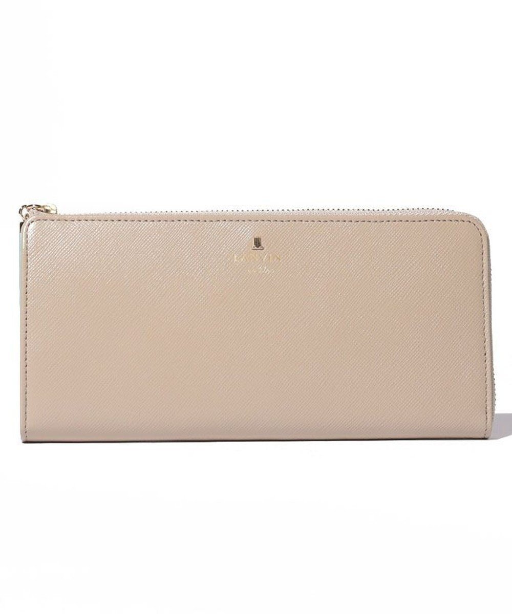 【ランバン オン ブルー/LANVIN en Bleu】のリュクサンブールカラー Lファスナー長財布 インテリア・キッズ・メンズ・レディースファッション・服の通販 founy(ファニー) 　ファッション　Fashion　レディースファッション　Fashion for Women　ミニ財布・二つ折り財布　Wallets & Card Cases　シンプル　Simple, Minimal　フロント　Front, Front Design　ポケット　Pocket, Pocket Detail　財布　Wallet, Purse　グレージュ|ID: prp329100004862566 ipo3291000000036114264