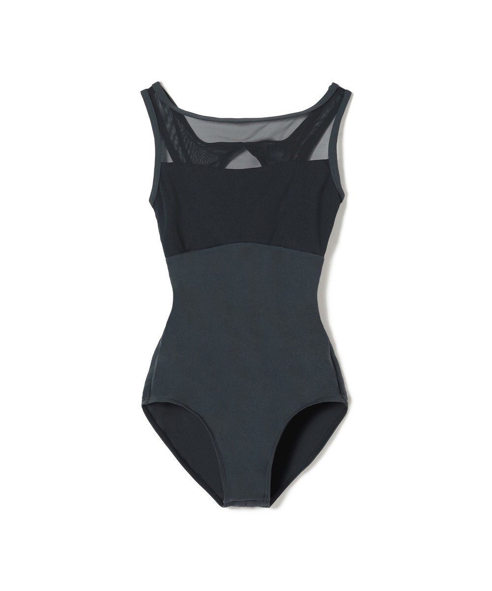 【チャコット/Chacott】のノースリーブレオタード インテリア・キッズ・メンズ・レディースファッション・服の通販 founy(ファニー) 　ファッション　Fashion　レディースファッション　Fashion for Women　トップス・カットソー　Cut & Sew Tops　キャミソール&ノースリーブ　Camisoles & Sleeveless Tops　エレガント 上品　Elegant　カッティング　Cutting Detail　シンプル　Simple, Minimal　ストレッチ　Stretch, Stretchy Fabric　チュール　Tulip, Tulip Motif　ノースリーブ　Sleeveless, No-Sleeve　フィット　Fit, Slim Fit　ヨーク　Yoke, Yoke Design　人気　Popular, Best Seller　ボトルグリーン|ID: prp329100004862568 ipo3291000000036114317