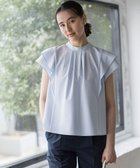 【組曲/KUMIKYOKU】の【前後着用可】ドライタッチダブルフレア ブラウス 人気、トレンドファッション・服の通販 founy(ファニー) ファッション Fashion レディースファッション Fashion for Women トップス・カットソー Cut & Sew Tops シャツ・ブラウス・オフィスカジュアル Elegant Blouses & Button-Ups 春 Spring サッカー Seersucker, Summer Fabric スタンド Stand Collar, Upright Stand ストライプ Stripe, Striped Pattern ストレッチ Stretch, Stretchy Fabric スリット Slit, Slit Detail ダブル Double, Double-Breasted フレア Flare, Flared S/S・春夏 SS, Spring/Summer, Warm Season おすすめ Recommended / Our Picks 夏 Summer thumbnail ブルーストライプ系1|ID: prp329100004862573 ipo3291000000036114431