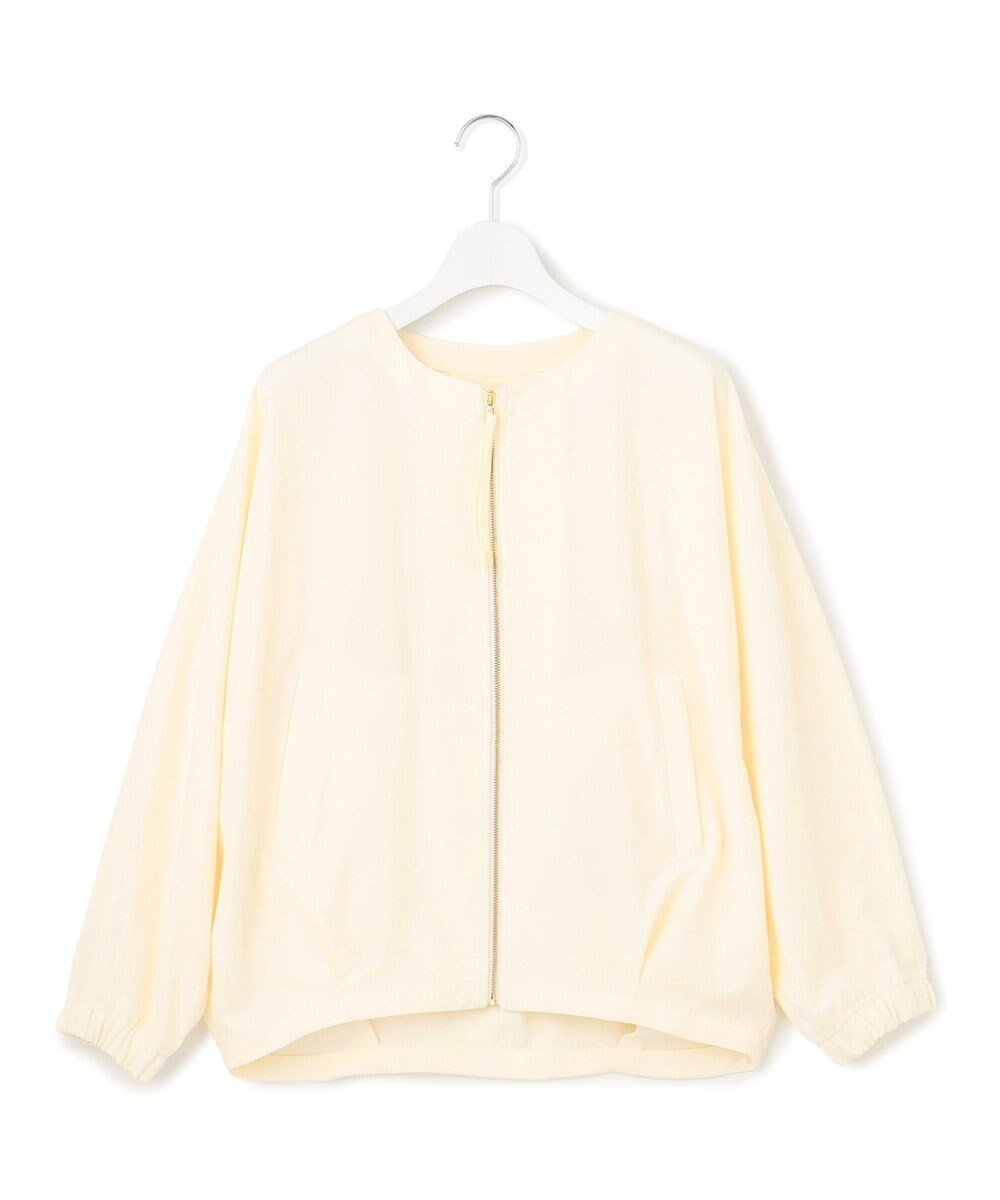 【ジェイプレスヨークストリート/J.PRESS YORK STREET】の【WOMEN】ジャージーライクツイル ドルマンブルゾン インテリア・キッズ・メンズ・レディースファッション・服の通販 founy(ファニー) 　ファッション　Fashion　レディースファッション　Fashion for Women　アウター　Coat / Outerwear Collection　レディースジャケット・軽アウター　Jackets　ブルゾンジャケット・スポーティアウター　Blouson Jackets　インナー　Innerwear　ジャケット　Jacket, Outerwear　セットアップ　Set-Up, Coordinated Outfit　ブルゾン　Blouson, Bomber Jacket　夏　Summer　春　Spring　S/S・春夏　SS, Spring/Summer, Warm Season　アイボリー系|ID: prp329100004862578 ipo3291000000036114568