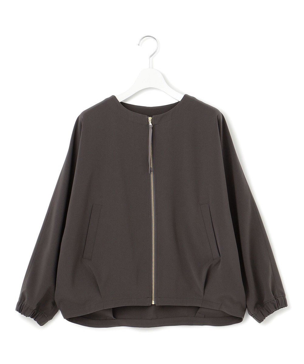 【ジェイプレスヨークストリート/J.PRESS YORK STREET】の【WOMEN】ジャージーライクツイル ドルマンブルゾン インテリア・キッズ・メンズ・レディースファッション・服の通販 founy(ファニー) 　ファッション　Fashion　レディースファッション　Fashion for Women　アウター　Coat / Outerwear Collection　レディースジャケット・軽アウター　Jackets　ブルゾンジャケット・スポーティアウター　Blouson Jackets　インナー　Innerwear　ジャケット　Jacket, Outerwear　セットアップ　Set-Up, Coordinated Outfit　ブルゾン　Blouson, Bomber Jacket　夏　Summer　春　Spring　S/S・春夏　SS, Spring/Summer, Warm Season　グレー系|ID: prp329100004862578 ipo3291000000036114570