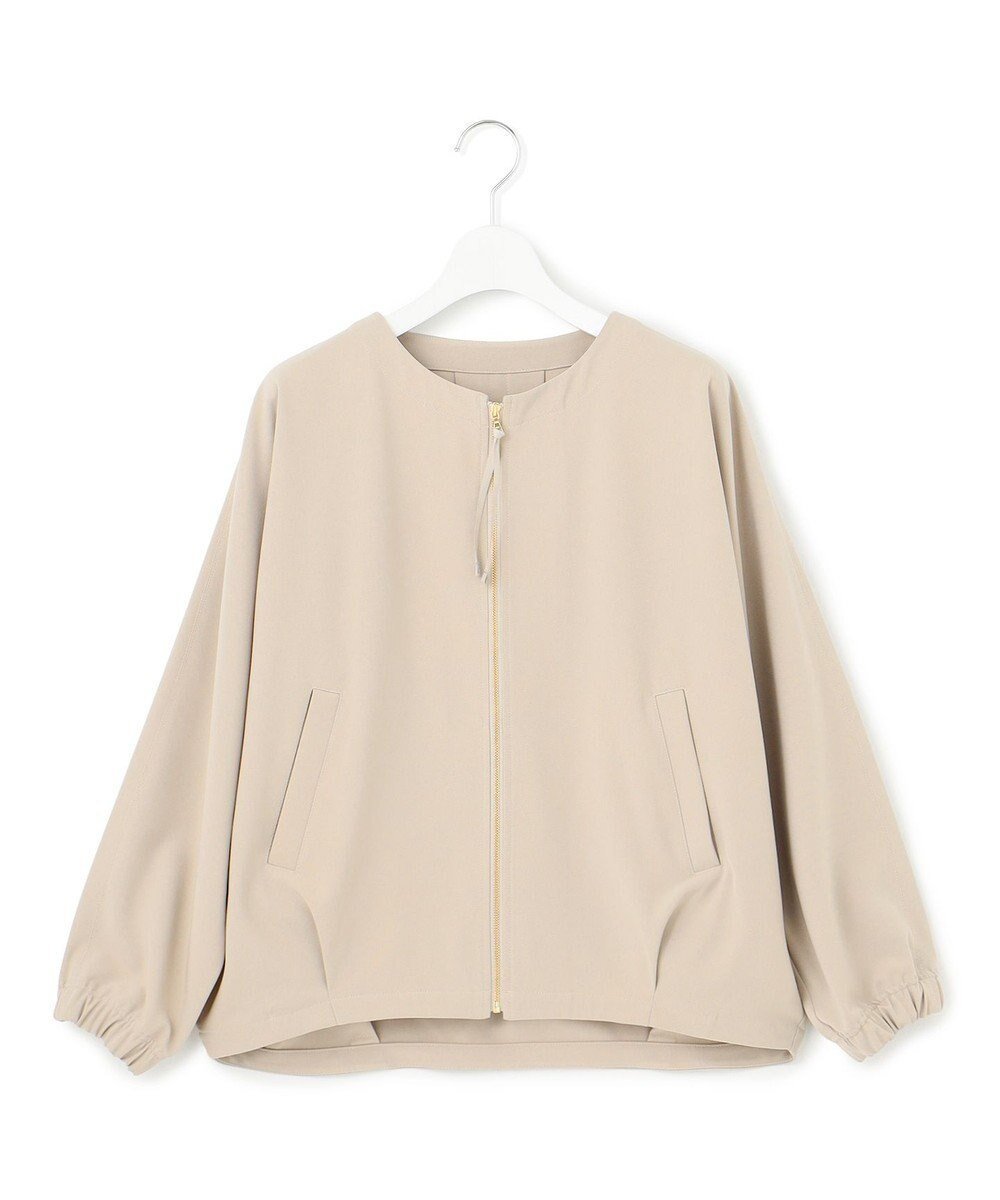 【ジェイプレスヨークストリート/J.PRESS YORK STREET】の【WOMEN】ジャージーライクツイル ドルマンブルゾン インテリア・キッズ・メンズ・レディースファッション・服の通販 founy(ファニー) 　ファッション　Fashion　レディースファッション　Fashion for Women　アウター　Coat / Outerwear Collection　レディースジャケット・軽アウター　Jackets　ブルゾンジャケット・スポーティアウター　Blouson Jackets　インナー　Innerwear　ジャケット　Jacket, Outerwear　セットアップ　Set-Up, Coordinated Outfit　ブルゾン　Blouson, Bomber Jacket　夏　Summer　春　Spring　S/S・春夏　SS, Spring/Summer, Warm Season　ベージュ系|ID: prp329100004862578 ipo3291000000036114573