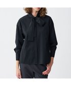【アンクレイヴ/uncrave】のシルクライクタフタ ボウタイブラウス 人気、トレンドファッション・服の通販 founy(ファニー) ファッション Fashion レディースファッション Fashion for Women トップス・カットソー Cut & Sew Tops シャツ・ブラウス・オフィスカジュアル Elegant Blouses & Button-Ups 春 Spring ギャザー Gathered, Ruffled クラシカル Classical, Vintage-Inspired シルク Silk, 100% Silk ジャケット Jacket, Outerwear ストレッチ Stretch, Stretchy Fabric タフタ Taffeta, Structured Fabric トレンド Trend, Trending Now フロント Front, Front Design S/S・春夏 SS, Spring/Summer, Warm Season 夏 Summer エレガント 上品 Elegant thumbnail ブラック|ID: prp329100004862580 ipo3291000000036114614
