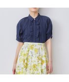 【組曲/KUMIKYOKU】の【WEB限定】ナチュラルローン フリルブラウス 人気、トレンドファッション・服の通販 founy(ファニー) ファッション Fashion レディースファッション Fashion for Women トップス・カットソー Cut & Sew Tops シャツ・ブラウス・オフィスカジュアル Elegant Blouses & Button-Ups ギャザー Gathered, Ruffled フリル Frill, Ruffle フロント Front, Front Design レース Lace, Lace Fabric 夏 Summer 春 Spring S/S・春夏 SS, Spring/Summer, Warm Season thumbnail ネイビー系|ID: prp329100004862596 ipo3291000000036115303