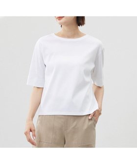 【ジェイ プレス/J.PRESS】の【洗える】フライスジャージー カットソー 人気、トレンドファッション・服の通販 founy(ファニー) ファッション Fashion レディースファッション Fashion for Women トップス・カットソー Cut & Sew Tops シャツ・ブラウス・オフィスカジュアル Elegant Blouses & Button-Ups ロングTシャツ・Tシャツ Longline T-Shirts & Tees カットソー・ベーシックTシャツ Cut-and-Sewn Tops / Stretch Tees & Basics 春 Spring 洗える Machine Washable カットソー Cut and Sewn Top シルケット Silket, Silky Cotton シンプル Simple, Minimal フィット Fit, Slim Fit S/S・春夏 SS, Spring/Summer, Warm Season 夏 Summer エレガント 上品 Elegant |ID:prp329100004862616