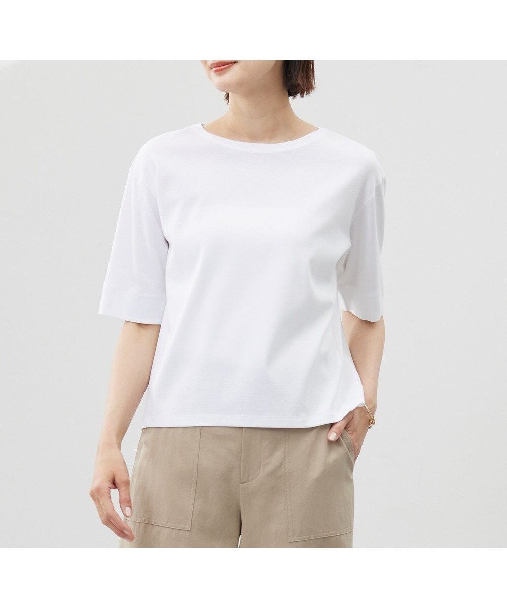 【ジェイ プレス/J.PRESS】の【洗える】フライスジャージー カットソー 人気、トレンドファッション・服の通販 founy(ファニー) ファッション Fashion レディースファッション Fashion for Women トップス・カットソー Cut & Sew Tops シャツ・ブラウス・オフィスカジュアル Elegant Blouses & Button-Ups ロングTシャツ・Tシャツ Longline T-Shirts & Tees カットソー・ベーシックTシャツ Cut-and-Sewn Tops / Stretch Tees & Basics 春 Spring 洗える Machine Washable カットソー Cut and Sewn Top シルケット Silket, Silky Cotton シンプル Simple, Minimal フィット Fit, Slim Fit S/S・春夏 SS, Spring/Summer, Warm Season 夏 Summer エレガント 上品 Elegant other-1|ID: prp329100004862616 ipo3291000000036115595