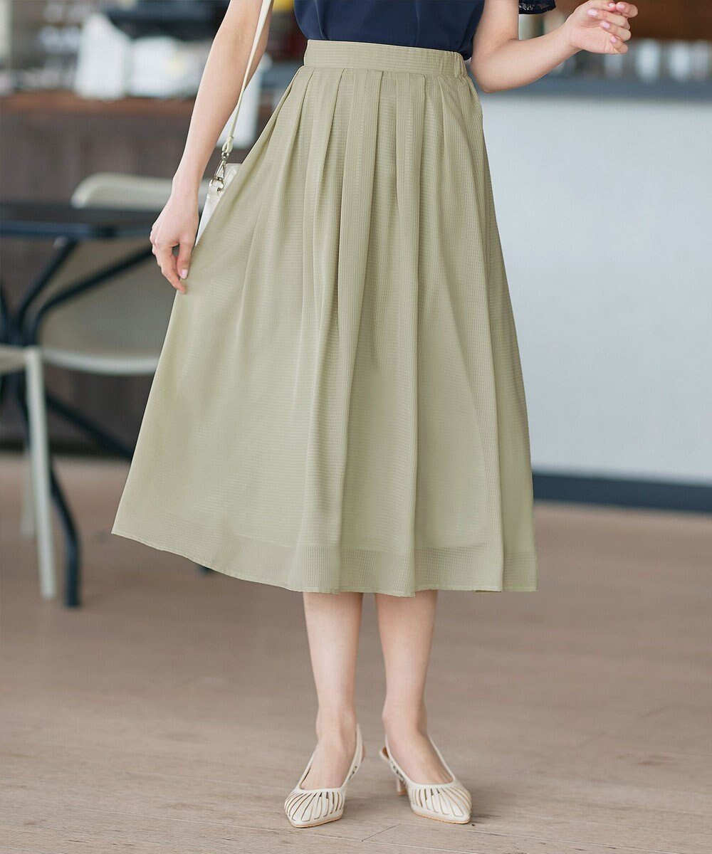 【ティアクラッセ/Tiaclasse】の【セットアップ対応・洗える】シアーチェックフレアスカート インテリア・キッズ・メンズ・レディースファッション・服の通販 founy(ファニー) ファッション Fashion レディースファッション Fashion for Women セットアップ Matching Sets スカート・ミニ/ミディ/マキシ Skirts / Mini, Midi & Maxi Skirts スカート Skirts Aライン・フレアスカート A-Line & Flared Skirts アクセサリー Fashion Accessories 春 Spring 洗える Machine Washable 秋 Autumn カーディガン Cardigan, Knitwear ギャザー Gathered, Ruffled シアー Sheer, See-Through セットアップ Set-Up, Coordinated Outfit チュニック Tunic, Long Top フェミニン Feminine, Girly フレア Flare, Flared ポケット Pocket, Pocket Detail 楽ちん Easy Fit, Comfortable 冬 Winter / This Winter S/S・春夏 SS, Spring/Summer, Warm Season 再入荷 Restock / Back in Stock おすすめ Recommended / Our Picks 夏 Summer エレガント 上品 Elegant 新作・新入荷 New Arrivals / New In ビジネス 仕事 通勤 Business / Work / Commuting ミント|ID: prp329100004862617 ipo3291000000036115634