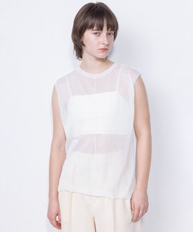【ネイヴ/NAVE】のシアーニット ノースリーブ 人気、トレンドファッション・服の通販 founy(ファニー) ファッション Fashion レディースファッション Fashion for Women トップス・カットソー Cut & Sew Tops ニット Knit Tops & Sweaters キャミソール&ノースリーブ Camisoles & Sleeveless Tops インナー Innerwear シンプル Simple, Minimal スリーブ Sleeve, Long Sleeve / Short Sleeve セットアップ Set-Up, Coordinated Outfit セーター Sweater, Knitwear ノースリーブ Sleeveless, No-Sleeve ボトム Bottoms, Lower Wear ロング Long, Long-Length エレガント 上品 Elegant 夏 Summer 春 Spring S/S・春夏 SS, Spring/Summer, Warm Season |ID:prp329100004862622