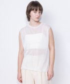 【ネイヴ/NAVE】のシアーニット ノースリーブ 人気、トレンドファッション・服の通販 founy(ファニー) ファッション Fashion レディースファッション Fashion for Women トップス・カットソー Cut & Sew Tops ニット Knit Tops & Sweaters キャミソール&ノースリーブ Camisoles & Sleeveless Tops インナー Innerwear シンプル Simple, Minimal スリーブ Sleeve, Long Sleeve / Short Sleeve セットアップ Set-Up, Coordinated Outfit セーター Sweater, Knitwear ノースリーブ Sleeveless, No-Sleeve ボトム Bottoms, Lower Wear ロング Long, Long-Length エレガント 上品 Elegant 夏 Summer 春 Spring S/S・春夏 SS, Spring/Summer, Warm Season thumbnail ホワイト系|ID: prp329100004862622 ipo3291000000036115906