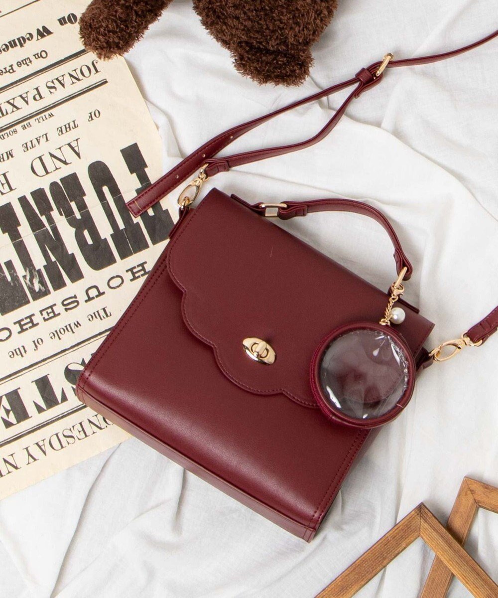 【ウィゴー/WEGO】の【痛バ&推し活グッズ】スカラップ痛ショルダー インテリア・キッズ・メンズ・レディースファッション・服の通販 founy(ファニー) ファッション Fashion レディースファッション Fashion for Women ショルダー Shoulder, Shoulder Strap スカラップ Scallop, Scalloped Edge パール Pearl, Pearl Accent ポケット Pocket, Pocket Detail ポーチ Pouch, Small Case メッシュ Mesh, Net Fabric リボン Ribbon, Bow エレガント 上品 Elegant ワイン|ID: prp329100004862623 ipo3291000000036115937