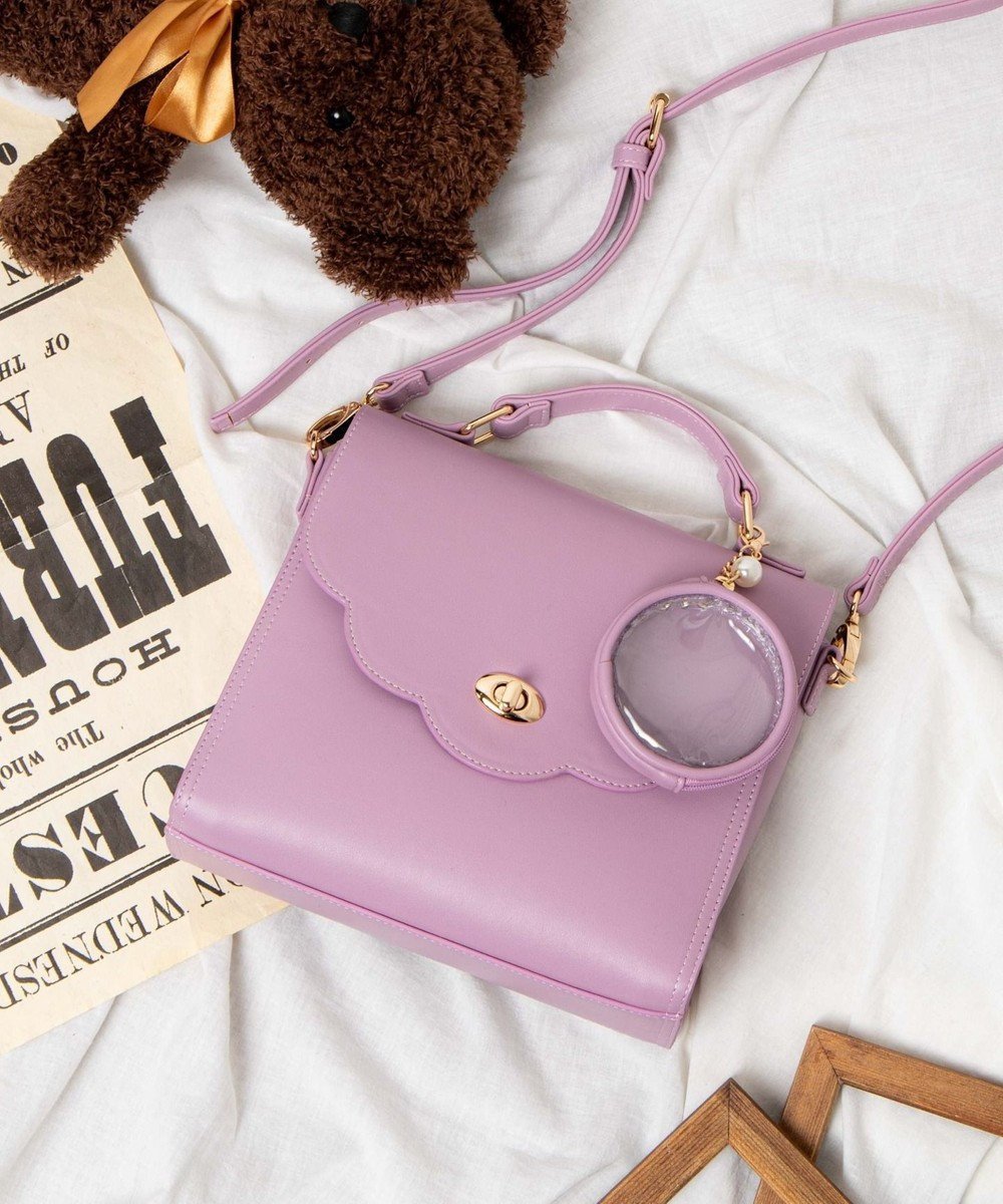 【ウィゴー/WEGO】の【痛バ&推し活グッズ】スカラップ痛ショルダー インテリア・キッズ・メンズ・レディースファッション・服の通販 founy(ファニー) ファッション Fashion レディースファッション Fashion for Women ショルダー Shoulder, Shoulder Strap スカラップ Scallop, Scalloped Edge パール Pearl, Pearl Accent ポケット Pocket, Pocket Detail ポーチ Pouch, Small Case メッシュ Mesh, Net Fabric リボン Ribbon, Bow エレガント 上品 Elegant ライトパープル|ID: prp329100004862623 ipo3291000000036115946