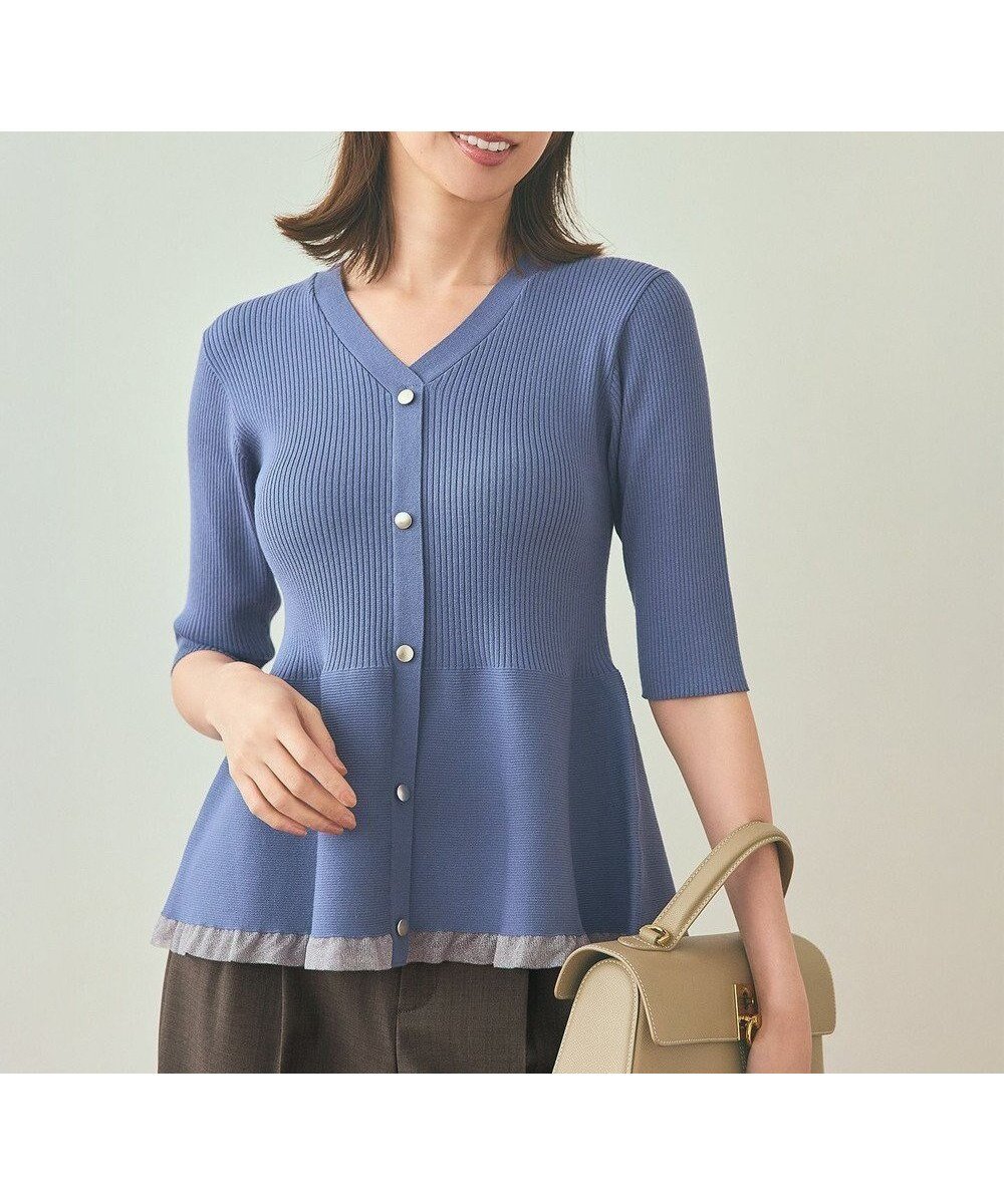 【エニィ スィス/any SiS】のシアーフリルペプラム ニット 人気、トレンドファッション・服の通販 founy(ファニー) ファッション Fashion レディースファッション Fashion for Women トップス・カットソー Cut & Sew Tops ニット Knit Tops & Sweaters エレガント 上品 Elegant シアー Sheer, See-Through シンプル Simple, Minimal セーター Sweater, Knitwear フォルム Silhouette, Form フリル Frill, Ruffle フレア Flare, Flared フロント Front, Front Design ペプラム Peplum, Flared Hem 新作・新入荷 New Arrivals / New In A/W・秋冬 Autumn/Winter other-1|ID: prp329100004862625 ipo3291000000036116103