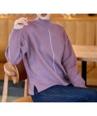 【ティアクラッセ/Tiaclasse】の【洗える】配色切り替えニットトップス 人気、トレンドファッション・服の通販 founy(ファニー) ファッション Fashion レディースファッション Fashion for Women トップス・カットソー Cut & Sew Tops ニット Knit Tops & Sweaters ショルダー Shoulder, Shoulder Strap スリット Slit, Slit Detail セーター Sweater, Knitwear タートルネック Turtleneck, High Neck チュニック Tunic, Long Top ドロップ Drop Shoulder, Dropped Style パープル Purple, Violet ボトルネック Bottle Neck, Mock Neck ポケット Pocket, Pocket Detail モックネック Mock Neck, Short Turtleneck ラベンダー Lavender 再入荷 Restock / Back in Stock 冬 Winter / This Winter 新作・新入荷 New Arrivals / New In 洗える Machine Washable A/W・秋冬 Autumn/Winter thumbnail パープル|ID: prp329100004862632 ipo3291000000036116546