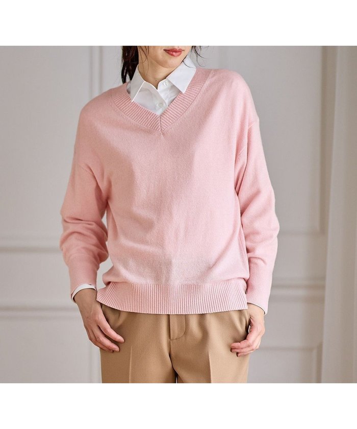 【エニー/ANY】の【手洗い可】イタリーヤーンウールカシミヤミックスVネックプルオーバー インテリア・キッズ・メンズ・レディースファッション・服の通販 founy(ファニー) https://founy.com/ ファッション Fashion レディースファッション Fashion for Women トップス・カットソー Cut & Sew Tops ニット Knit Tops & Sweaters カジュアルプルオーバー・ニットトップス Pullovers & Knit Tops / Casual Pullovers Vネックトップス V-Neck Tops / V-Cut Neckline Shirts おすすめ Recommended / Our Picks イタリア Italy インナー Innerwear カットソー Cut and Sewn Top スリーブ Sleeve, Long Sleeve / Short Sleeve セーター Sweater, Knitwear ベスト Vest, Waistcoat ラウンド Round, Round Neck A/W・秋冬 Autumn/Winter |ID: prp329100004862634 ipo3291000000036116636