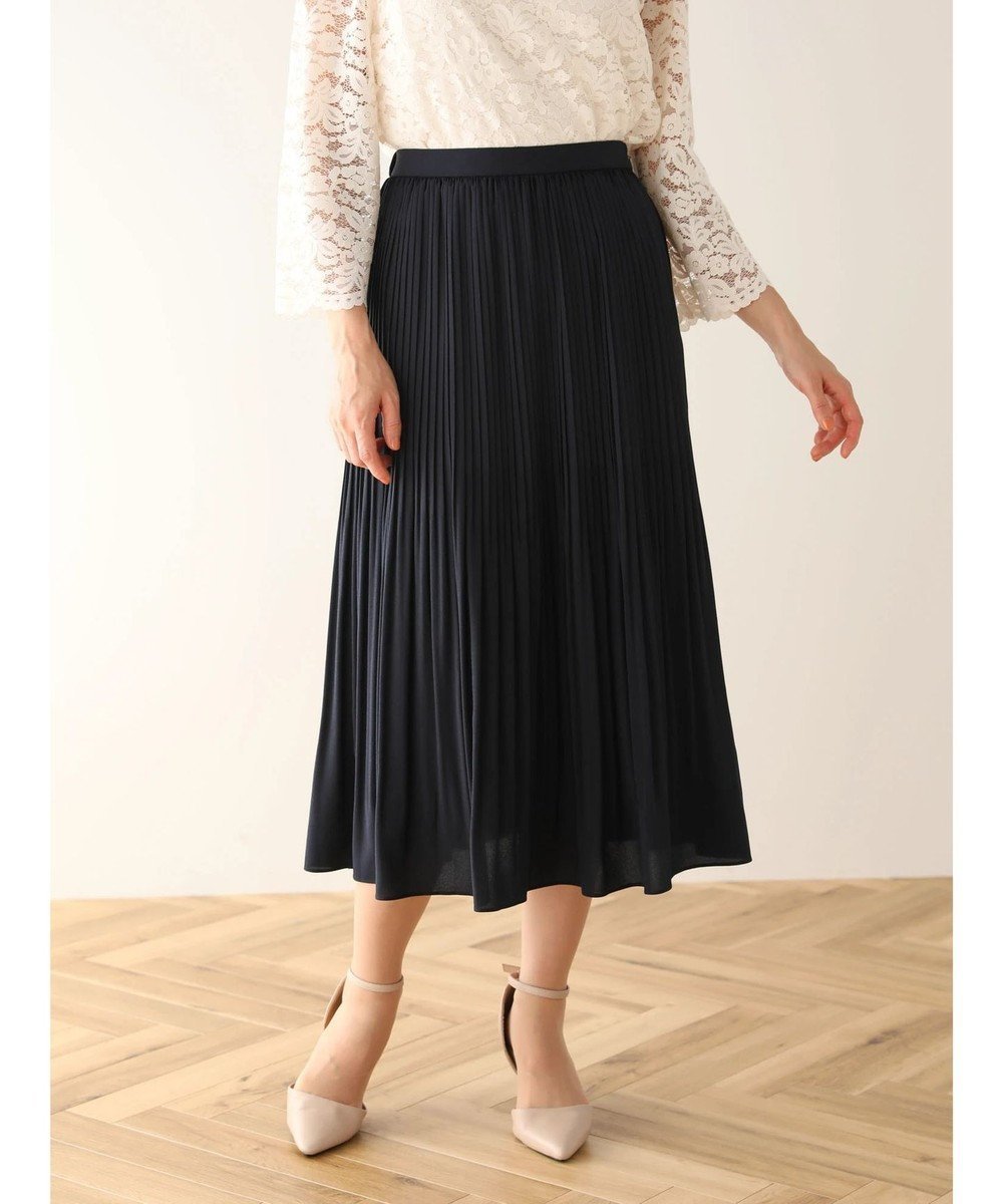 【グリーンパークス/Green Parks】のef-de プリーツスカート インテリア・キッズ・メンズ・レディースファッション・服の通販 founy(ファニー) 　ファッション　Fashion　レディースファッション　Fashion for Women　スカート　Skirts　プリーツスカート / 上品フェミニンスタイル　Pleated Skirts　エレガント 上品　Elegant　ギャザー　Gathered, Ruffled　コレクション　Collection, Seasonal Line　ジョーゼット　Georgette, Semi-Sheer Fabric　フォーマル　Formal, Dressy　プリーツ　Pleats, Pleated　ポケット　Pocket, Pocket Detail　夏　Summer　春　Spring　S/S・春夏　SS, Spring/Summer, Warm Season　Dark Navy|ID: prp329100004862641 ipo3291000000036116793
