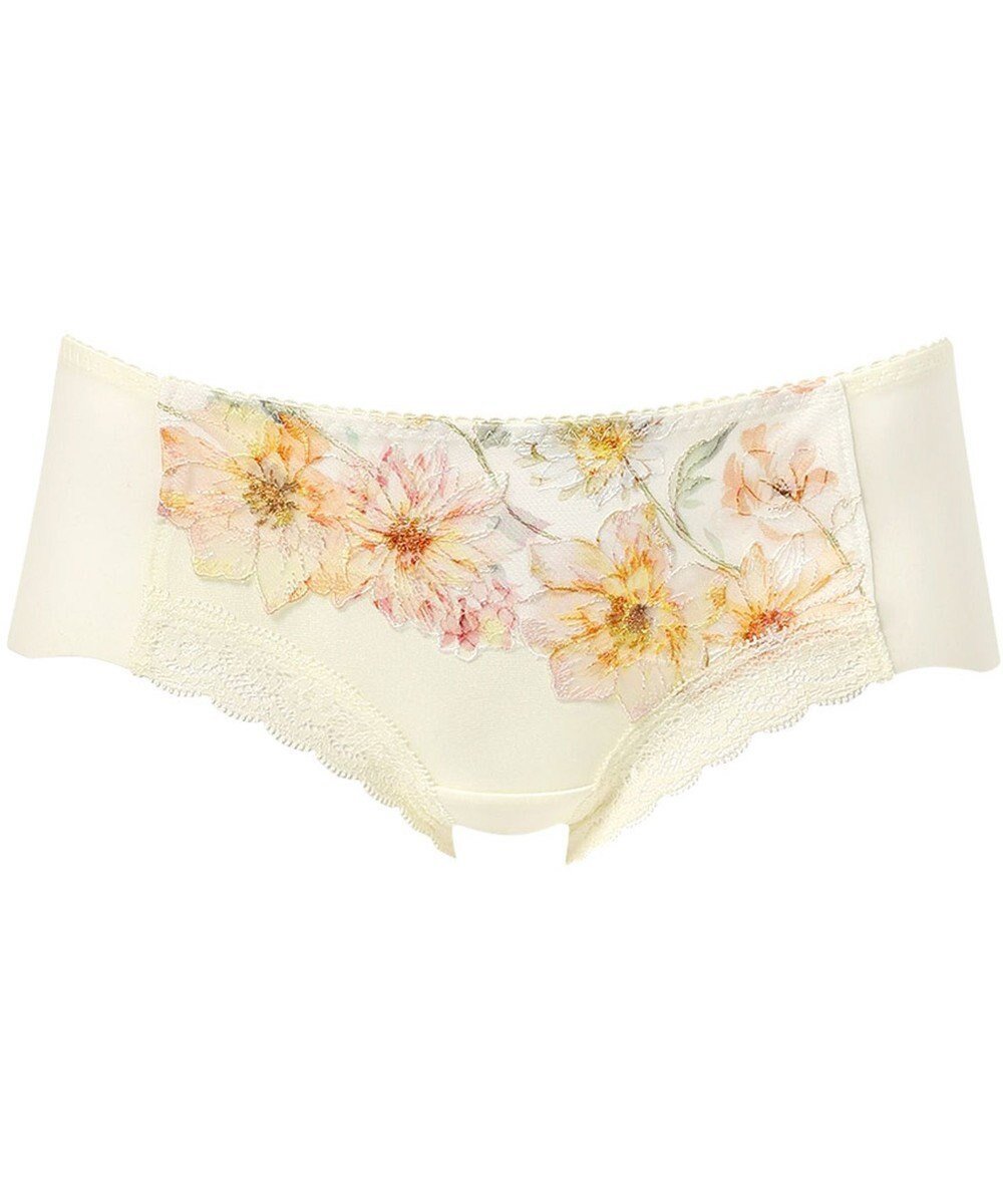 【ワコール/WACOAL】のボーイレングス ショーツ 【ハグするブラ】 BXB478とペア はきこみ丈あさめ アウターにひびきにくい(後ろ裾) レディース PXB678 /ワコール インテリア・キッズ・メンズ・レディースファッション・服の通販 founy(ファニー) 　ファッション　Fashion　レディースファッション　Fashion for Women　アウター　Coat / Outerwear Collection　なめらか　Smooth, Silky Texture　アンダー　Underwear Essentials　ガーデン　Garden, Gardening　コンパクト　Compact, Small Size　ショーツ　Shorts, Short Pants　スウィート　Sweet, Cute Style　ストレッチ　Stretch, Stretchy Fabric　フィット　Fit, Slim Fit　フラット　Flat, Flat Shoes　フラワー　Flower, Floral　フロント　Front, Front Design　レース　Lace, Lace Fabric　クリーム|ID: prp329100004862642 ipo3291000000036116826