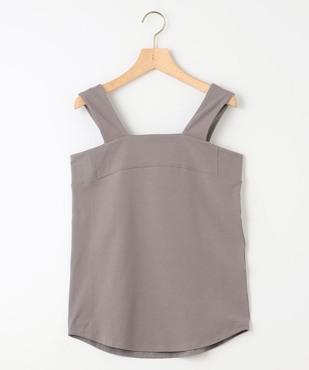 【組曲/KUMIKYOKU】のストレッチ スクエアタンク インテリア・キッズ・メンズ・レディースファッション・服の通販 founy(ファニー) 　ファッション　Fashion　レディースファッション　Fashion for Women　トップス・カットソー　Cut & Sew Tops　インナー　Innerwear　抗菌　Antibacterial, Bacteria-Resistant　シルケット　Silket, Silky Cotton　スクエア　Square, Square Shape　ストレッチ　Stretch, Stretchy Fabric　タンク　Tank Top, Sleeveless Top　人気　Popular, Best Seller　A/W・秋冬　Autumn/Winter　S/S・春夏　SS, Spring/Summer, Warm Season　夏　Summer　ブラウン系|ID: prp329100004862643 ipo3291000000036116862