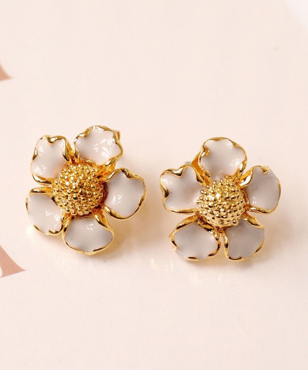 【ティアクラッセ/Tiaclasse】のカラーフラワーピアス 人気、トレンドファッション・服の通販 founy(ファニー) 　ファッション　Fashion　レディースファッション　Fashion for Women　アクセサリー　Fashion Accessories　エレガント 上品　Elegant　シューズ　Shoes, Footwear　シルバー　Silver, Metallic Silver　チュニック　Tunic, Long Top　フラワー　Flower, Floral　ボタニカル　Botanical, Floral Pattern　モチーフ　Motif, Design Theme　再入荷　Restock / Back in Stock　新作・新入荷　New Arrivals / New In　 other-1|ID: prp329100004862658 ipo3291000000036117155