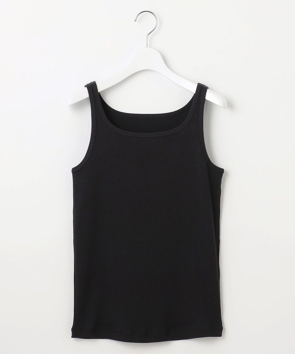 【自由区/JIYU-KU】の【洗える】ソフトリブ タンクトップ インテリア・キッズ・メンズ・レディースファッション・服の通販 founy(ファニー) 　ファッション　Fashion　レディースファッション　Fashion for Women　トップス・カットソー　Cut & Sew Tops　おすすめ　Recommended / Our Picks　インナー　Innerwear　シアー　Sheer, See-Through　タンク　Tank Top, Sleeveless Top　ベーシック　Basic, Essential　夏　Summer　S/S・春夏　SS, Spring/Summer, Warm Season　洗える　Machine Washable　A/W・秋冬　Autumn/Winter　ブラック|ID: prp329100004862665 ipo3291000000036117310
