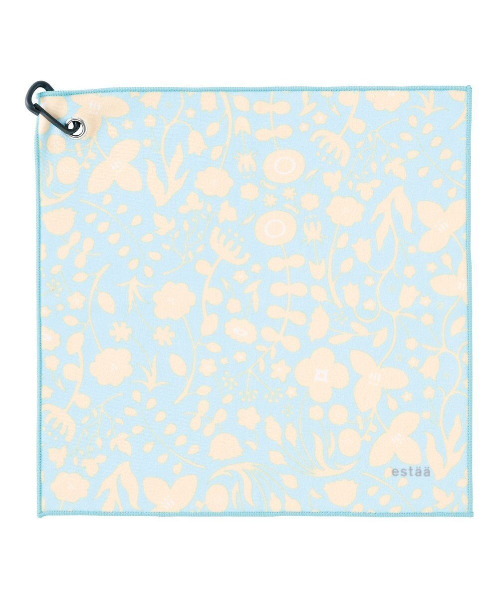 【ムーンバット/MOONBAT】のエスタ (estaa) くっつきタオル スモールガーデン インテリア・キッズ・メンズ・レディースファッション・服の通販 founy(ファニー) 　ファッション　Fashion　レディースファッション　Fashion for Women　ミニ財布・二つ折り財布　Wallets & Card Cases　カラフル　Colorful Design　ガーデン　Garden, Gardening　タオル　Towel, Bath Towel　ハンカチ　Handkerchief, Hanky　ハンド　Hand, Handmade　バンダナ　Bandana, Head Scarf　ポーチ　Pouch, Small Case　傘　Umbrella, Parasol　吸水　Absorbent, Quick-Dry　財布　Wallet, Purse　サックスブルー|ID: prp329100004862668 ipo3291000000036117437
