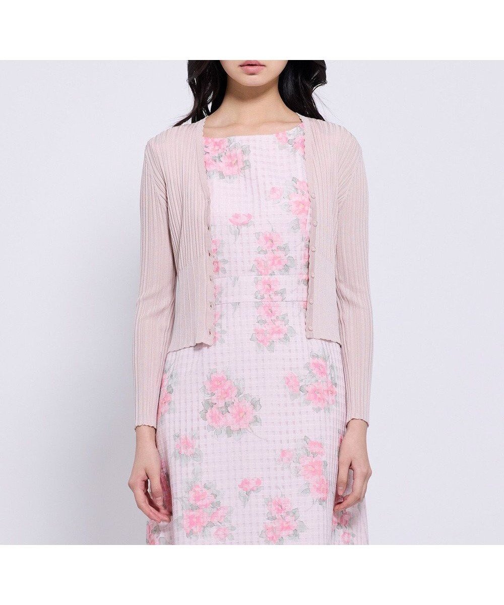 【トッカ/TOCCA】のEYELET AJISAI カーディガン インテリア・キッズ・メンズ・レディースファッション・服の通販 founy(ファニー) 　ファッション　Fashion　レディースファッション　Fashion for Women　トップス・カットソー　Cut & Sew Tops　カーディガン・羽織り　Layered Style Cardigans　アイレット　Eyelet Lace　インナー　Innerwear　春　Spring　カーディガン　Cardigan, Knitwear　シンプル　Simple, Minimal　デコルテ　Décolleté, Neckline　バランス　Balance, Style Balance　フィット　Fit, Slim Fit　フェミニン　Feminine, Girly　フロント　Front, Front Design　ベーシック　Basic, Essential　ボレロ　Bolero, Short Cardigan　羽織　Haori, Light Jacket　レース　Lace, Lace Fabric　A/W・秋冬　Autumn/Winter　S/S・春夏　SS, Spring/Summer, Warm Season　夏　Summer　エレガント 上品　Elegant　2026年　2026　ピンク系|ID: prp329100004862675 ipo3291000000036117564
