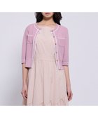 【トッカ/TOCCA】のHONEYCOMB MESH KNIT カーディガン 人気、トレンドファッション・服の通販 founy(ファニー) ファッション Fashion レディースファッション Fashion for Women トップス・カットソー Cut & Sew Tops ニット Knit Tops & Sweaters カーディガン・羽織り Layered Style Cardigans 春 Spring カーディガン Cardigan, Knitwear コンパクト Compact, Small Size 鹿の子 Piqué, Kanoko Fabric シルク Silk, 100% Silk シンプル Simple, Minimal トリミング Trimming, Decorative Edge ドレス Dress, One-Piece フェミニン Feminine, Girly フロント Front, Front Design ポケット Pocket, Pocket Detail メッシュ Mesh, Net Fabric S/S・春夏 SS, Spring/Summer, Warm Season 夏 Summer エレガント 上品 Elegant 2026年 2026 thumbnail ピンク系|ID: prp329100004862677 ipo3291000000036117605
